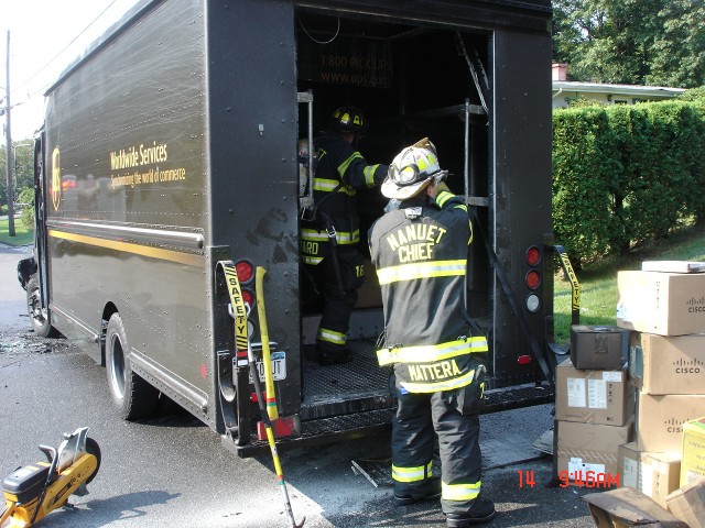 UPS Truck Fire, 8/14/08